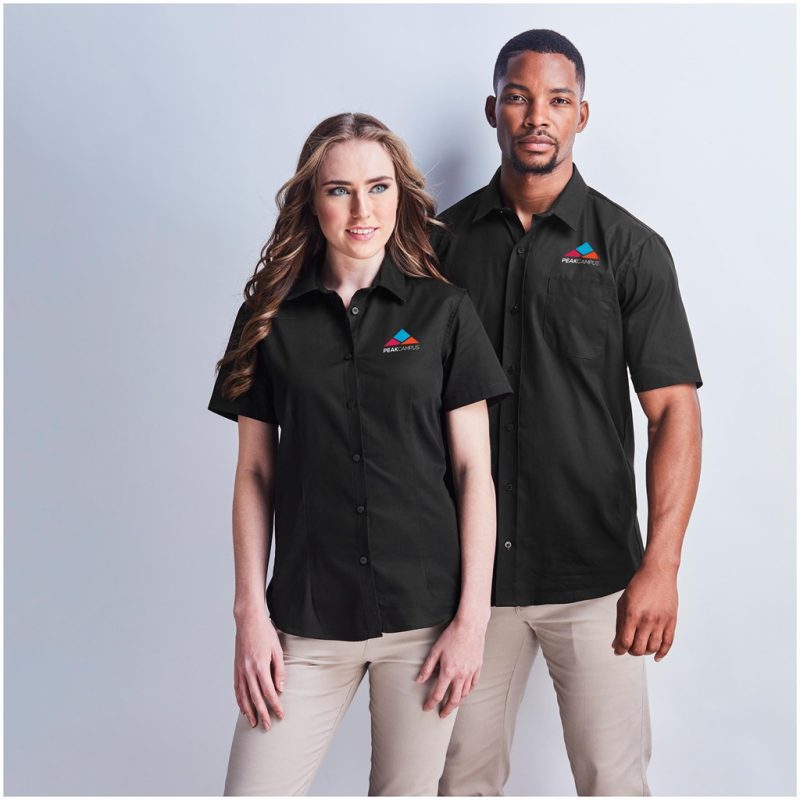 Ladies Short Sleeve Milano Shirt - Image 2